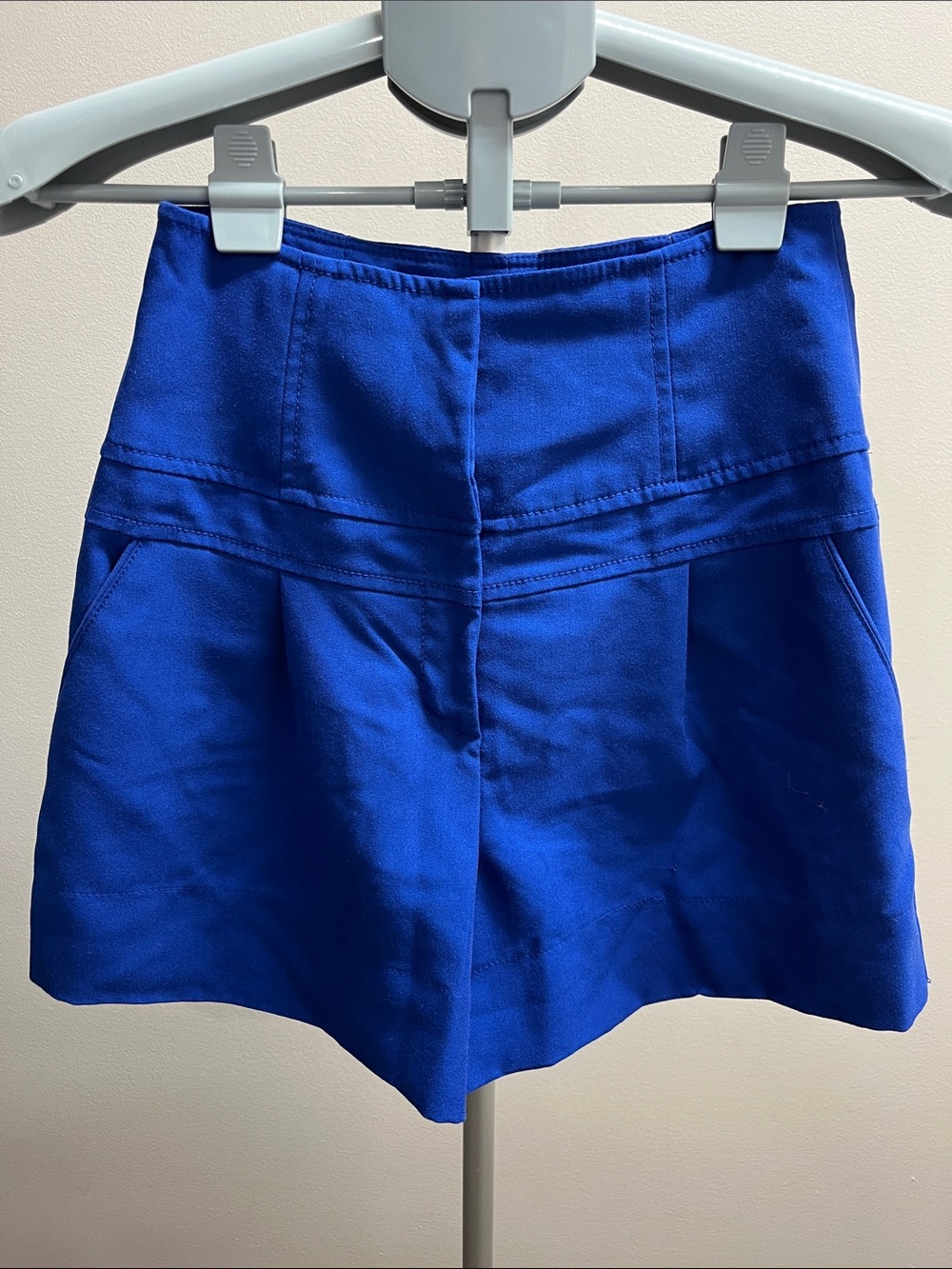 Forever 21 Women's High-Waist Cobalt Blue Shorts
